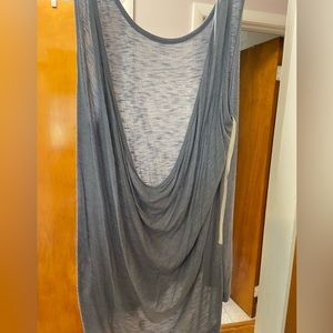 Windsor low back gray ribbed tank!
